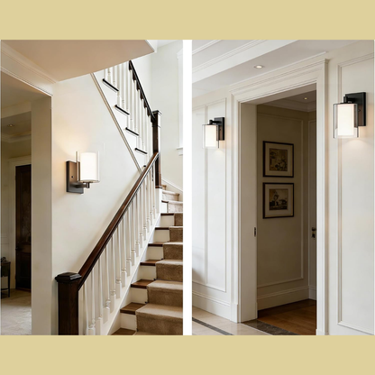 Sanna – Elegante LED-Wandlampe mit klarem Glasschirm